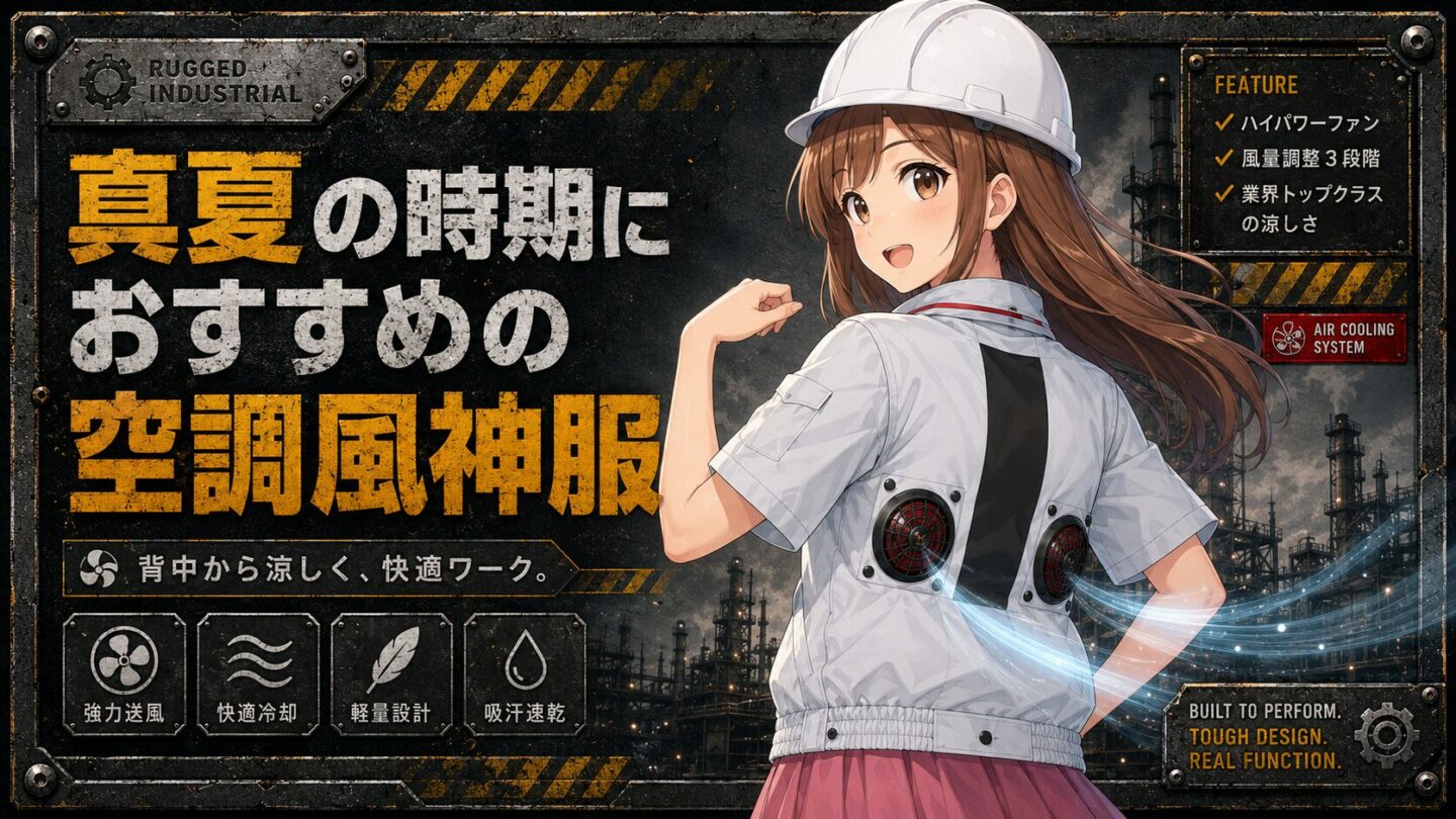真夏の時期におすすめの空調風神服